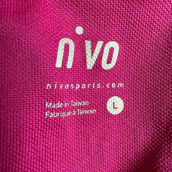 N’ Vo Women’s Sport Golf Polo Shirt Wicking Material Collared Bright Pink. large - Picture 7 of 8